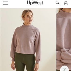 UpWest mock neck sweatshirt